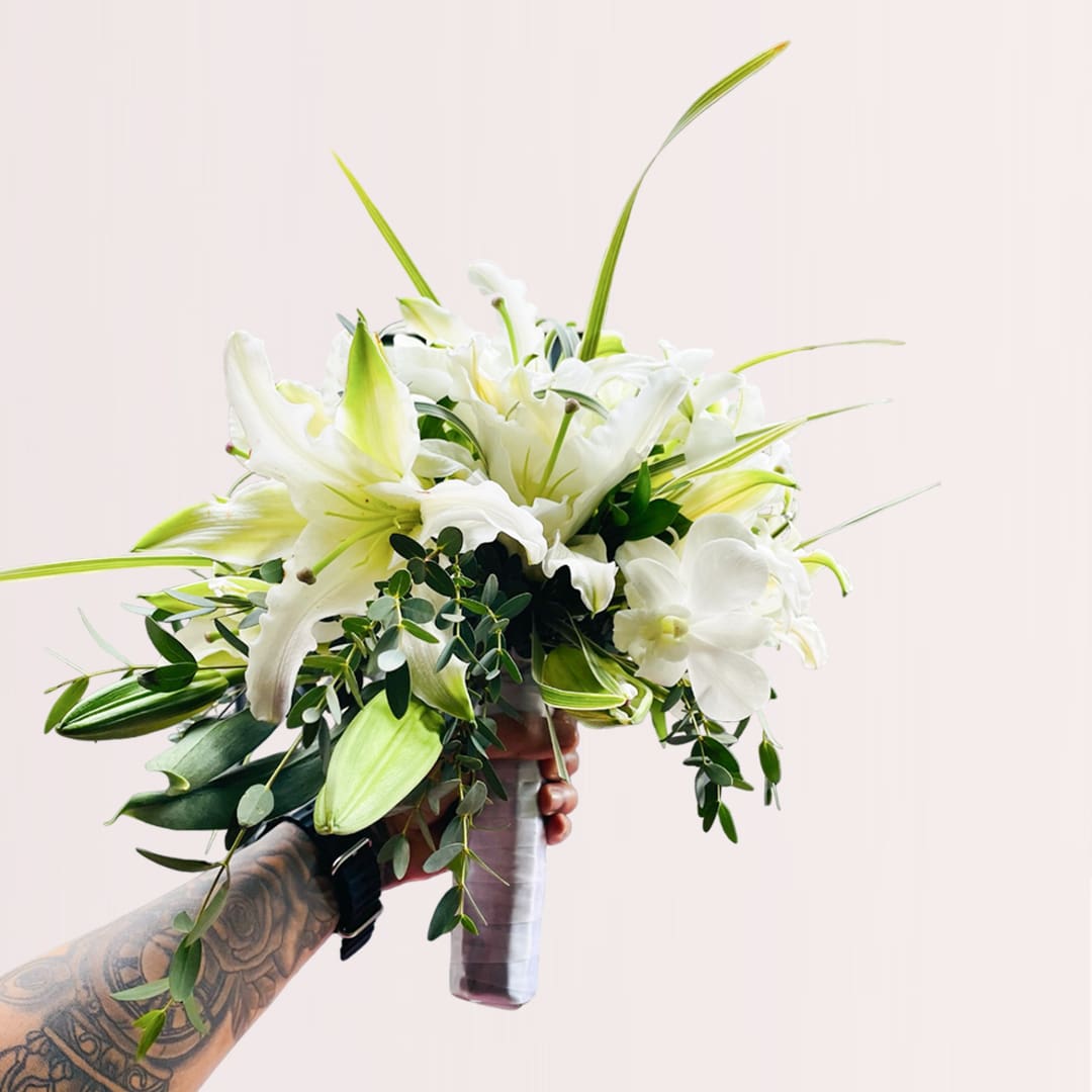 1 (180) order lily wedding bouquet online