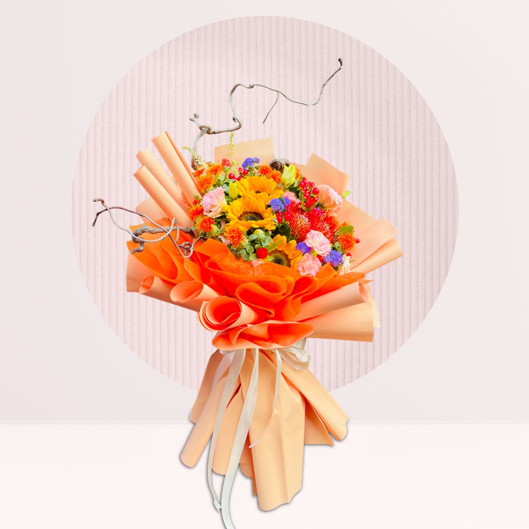 1 (225) order sunflowers bouquet online