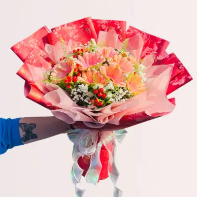 send gerbera bouquet online