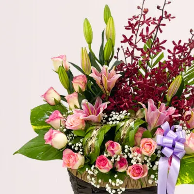 send flower basket in kl