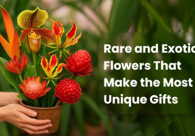 "Rare exotic flower bouquet – unique and vibrant gift."