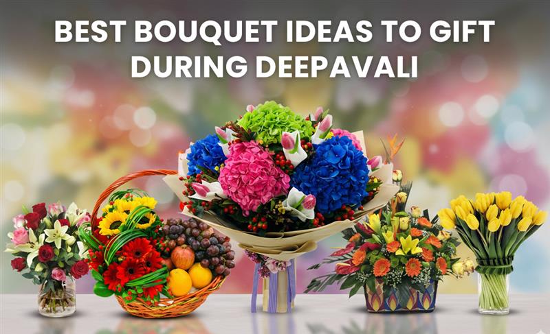 Beautiful Deepavali flower bouquets arranged to brighten your celebration, featuring vibrant blooms perfect for gifting and festive decoration.