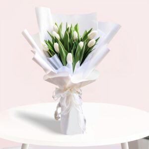 buy white tulip bouquet online