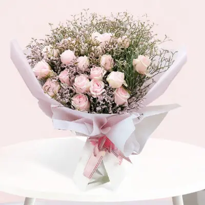 buy sweet pink rose bouquet online