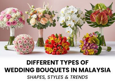 Different types of wedding bouquets in Malaysia – shapes, styles, and floral trends.