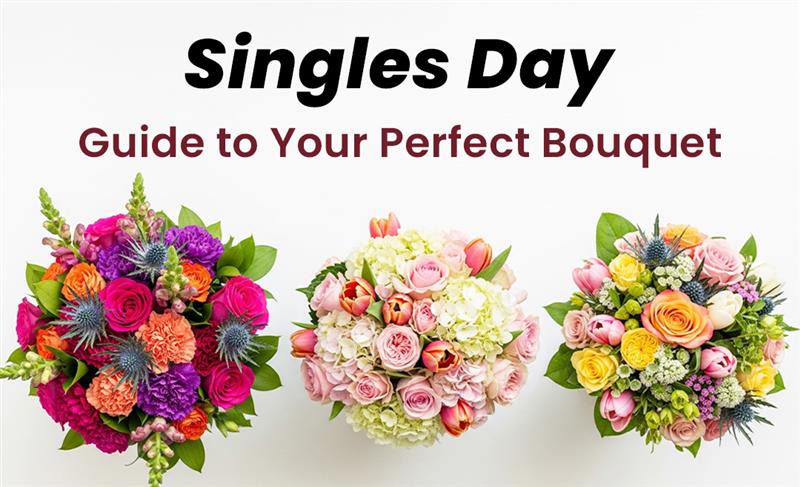 Singles Day guide on buying flowers for yourself to celebrate self-love and independence.