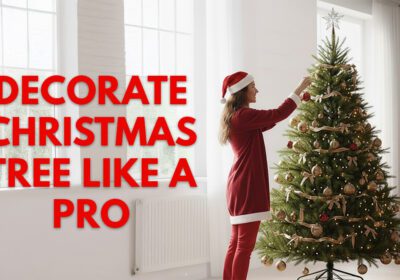 Step-by-step guide to decorating a Christmas tree like a pro with expert tips, layered ornaments, ribbons, florals, and styling techniques for a full, elegant holiday look.