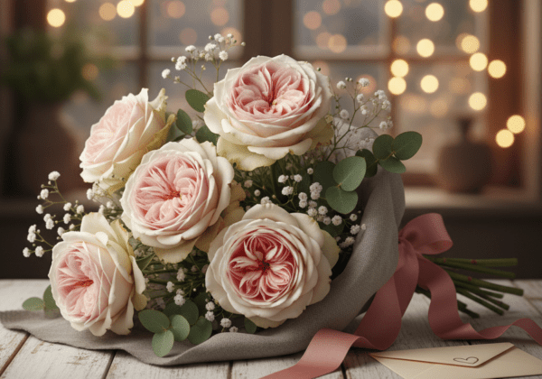 Elegant Pink O’Hara roses representing romance, emotional depth, and heartfelt affection