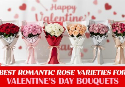 Best romantic rose varieties for Valentine’s Day bouquets featuring red, pink, and premium roses