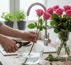 Why the first 10 minutes matter most for keeping roses fresh