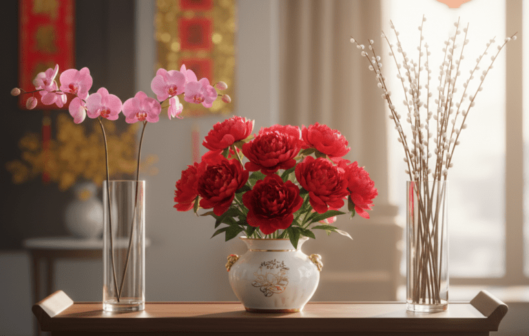 Step 3 mind the numbers choose auspicious flower stem counts for Chinese New Year
